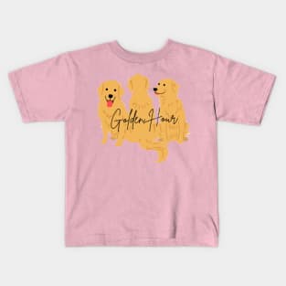 Golden (retriever) Hour Kids T-Shirt